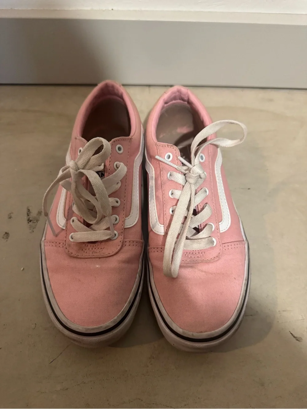 Pink & White Vans Size Girls 4.5 Used Condition Y2K Girly
